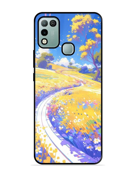 Vibrant Spring Meadow Glossy Soft Edge Case for Infinix Hot 10 Play Chachhi