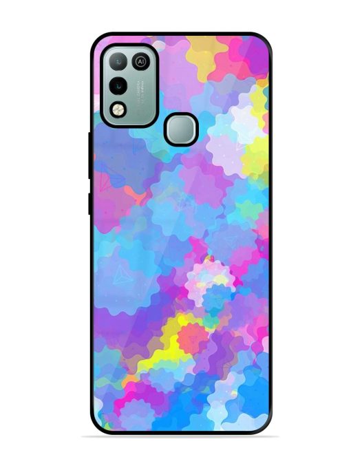 Psychedelic Cloud Burst Glossy Soft Edge Case for Infinix Hot 10 Play Chachhi