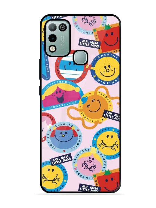 Whimsical Mr. Men & Little Miss Glossy Soft Edge Case for Infinix Hot 10 Play Chachhi