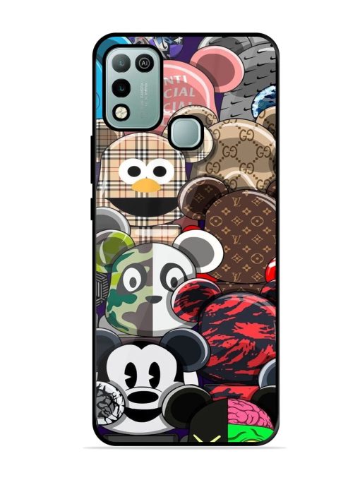 Streetwear Bearbrick Extravaganza Glossy Soft Edge Case for Infinix Hot 10 Play Chachhi