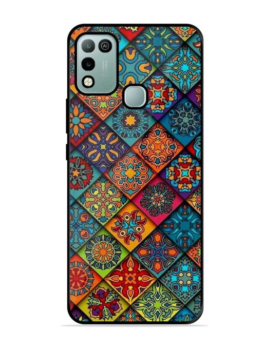 Patchwork Mandala Mosaic Glossy Soft Edge Case for Infinix Hot 10 Play Chachhi