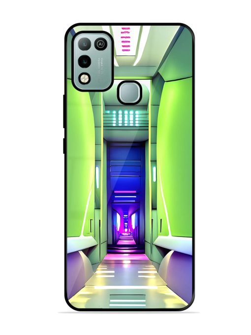 Neon Corridor Glossy Soft Edge Case for Infinix Hot 10 Play Chachhi