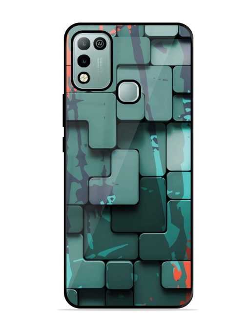 Abstract Geometric Mosaic Glossy Soft Edge Case for Infinix Hot 10 Play Chachhi