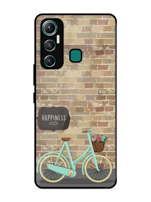 Pedaling Towards Happiness Glossy Soft Edge Case for Infinix Hot 11 (2021)