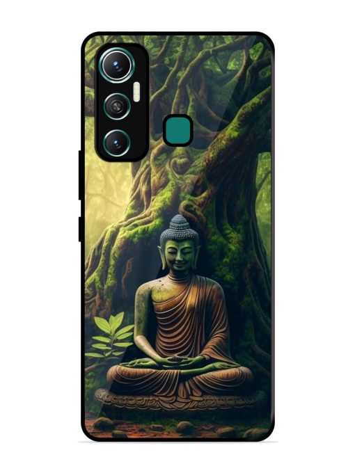 Green Buddha Art Glossy Soft Edge Case for Infinix Hot 11 (2021)