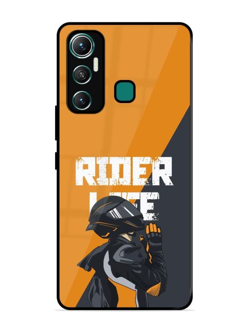 Ride Never Ends Glossy Soft Edge Case for Infinix Hot 11 (2021)