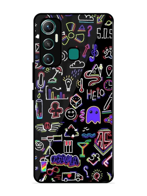 Neon Doodle Glossy Soft Edge Case for Infinix Hot 11 (2021)