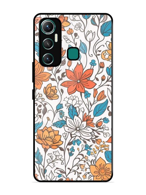 Floral Symphony Glossy Soft Edge Case for Infinix Hot 11 (2021)