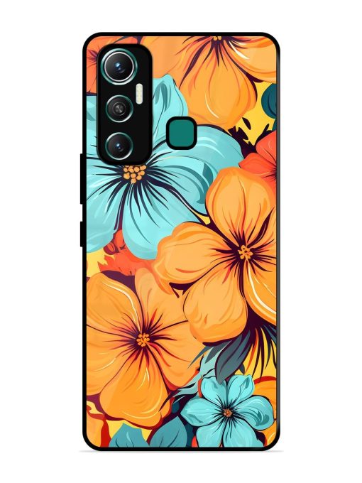 Tropical Bloom Glossy Soft Edge Case for Infinix Hot 11 (2021)