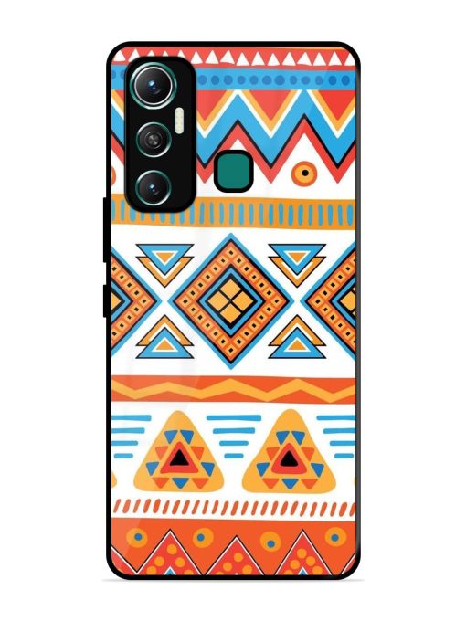 Vibrant Tribal Pattern Glossy Soft Edge Case for Infinix Hot 11 (2021)