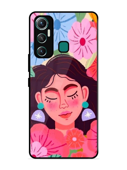 Blooming Serenity Glossy Soft Edge Case for Infinix Hot 11 (2021)