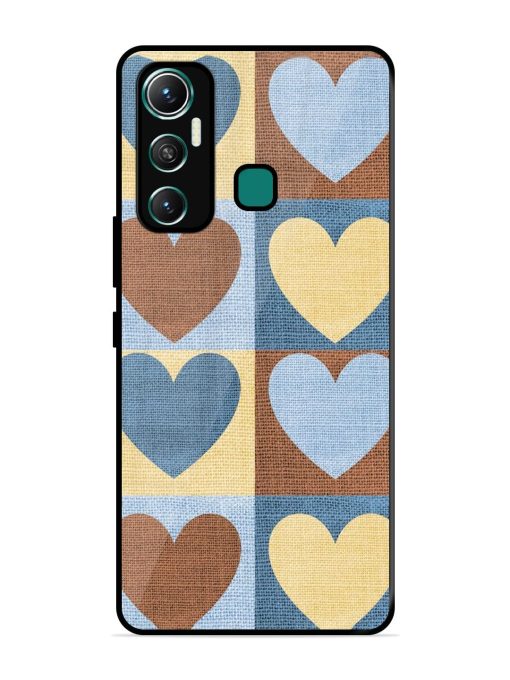 Hearts On Canvas Glossy Soft Edge Case for Infinix Hot 11 (2021)