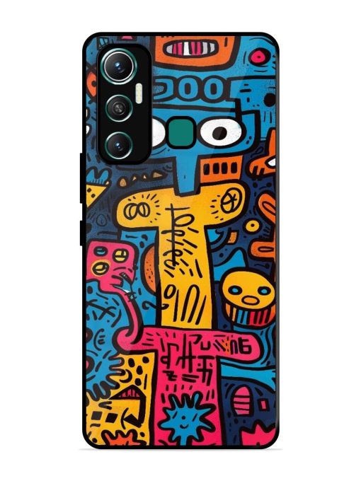 Doodletopia Glossy Soft Edge Case for Infinix Hot 11 (2021)