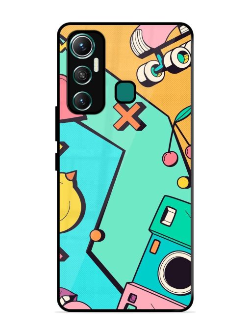 Retro Remix Glossy Soft Edge Case for Infinix Hot 11 (2021)