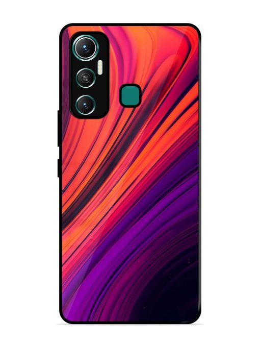 Crimson Curls Glossy Soft Edge Case for Infinix Hot 11 (2021)