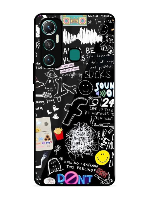 Doodle Diary Glossy Soft Edge Case for Infinix Hot 11 (2021)