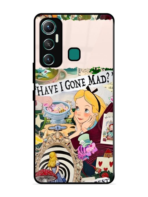 Mad Hatter'S Collage Glossy Soft Edge Case for Infinix Hot 11 (2021)