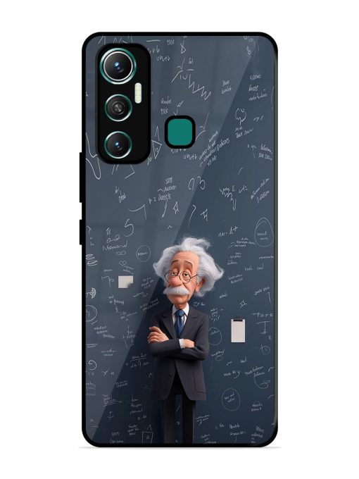 Albert Einstein Glossy Soft Edge Case for Infinix Hot 11 (2021)