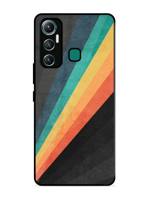 Retro Spectrum Glossy Soft Edge Case for Infinix Hot 11 (2021)