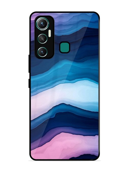 Oceanic Layers Glossy Soft Edge Case for Infinix Hot 11 (2021)