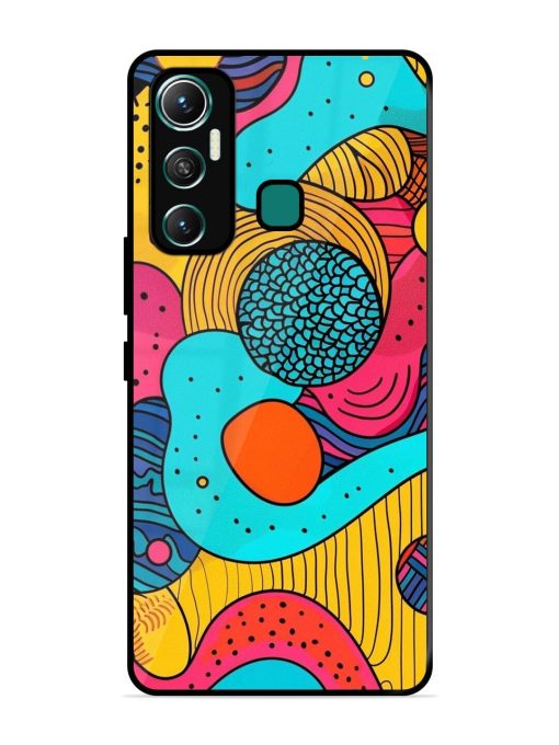 Psychedelic Patterns Glossy Soft Edge Case for Infinix Hot 11 (2021)