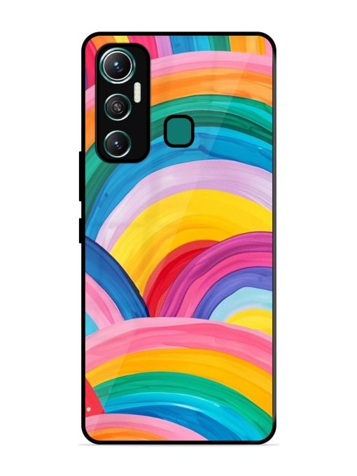 Rainbow Symphony Glossy Soft Edge Case for Infinix Hot 11 (2021)