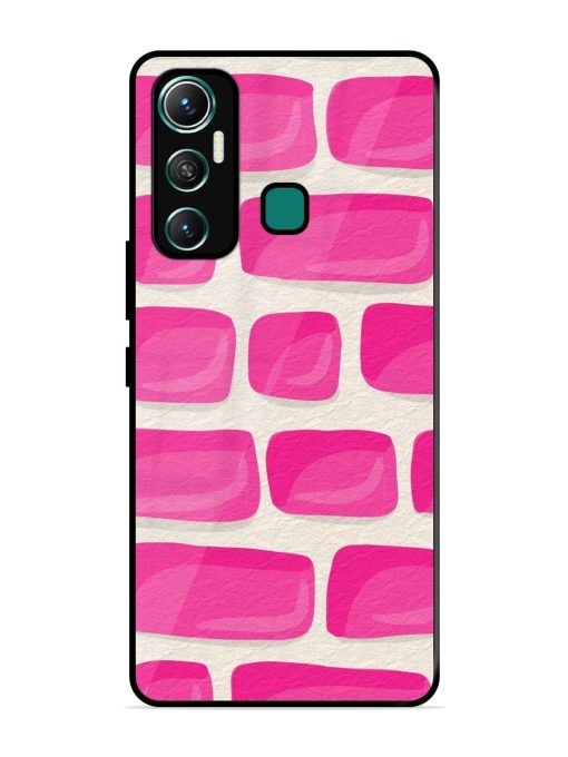 Pink Brick Wall Glossy Soft Edge Case for Infinix Hot 11 (2021)