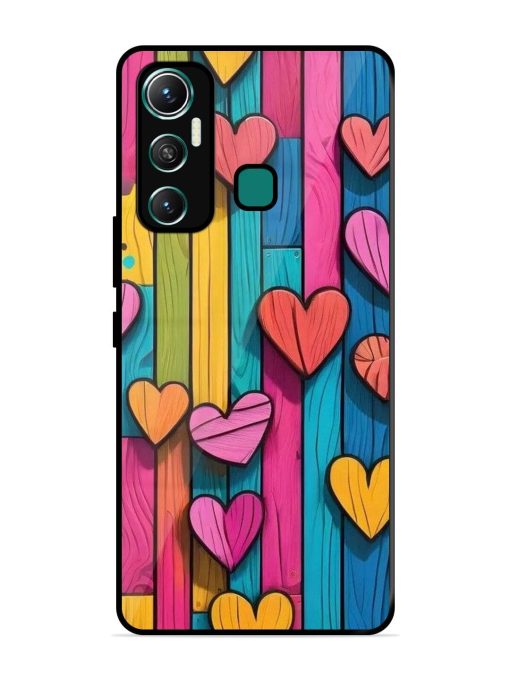 Rainbow Of Hearts Glossy Soft Edge Case for Infinix Hot 11 (2021)