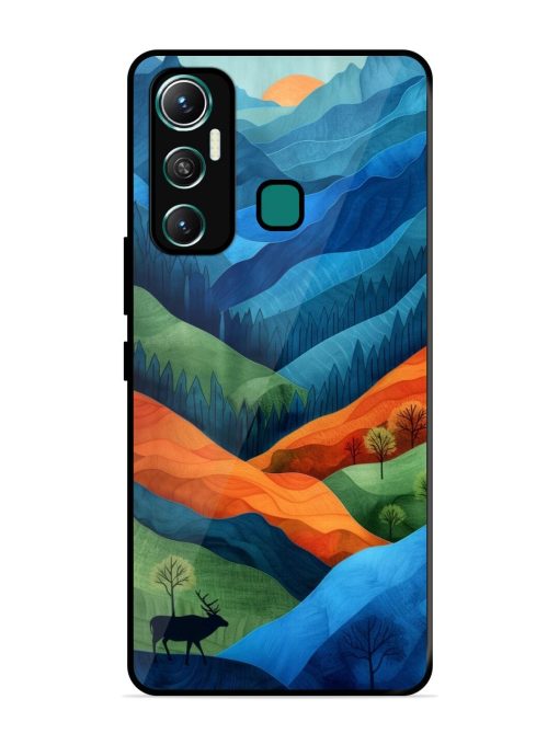 Layers Of The Land Glossy Soft Edge Case for Infinix Hot 11 (2021)