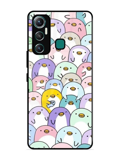 Penguin Party Glossy Soft Edge Case for Infinix Hot 11 (2021)