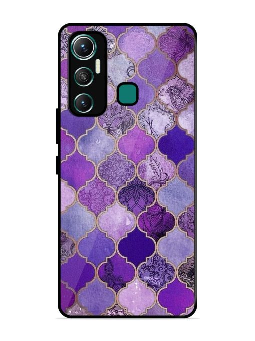 Purple Mosaic Magic Glossy Soft Edge Case for Infinix Hot 11 (2021)