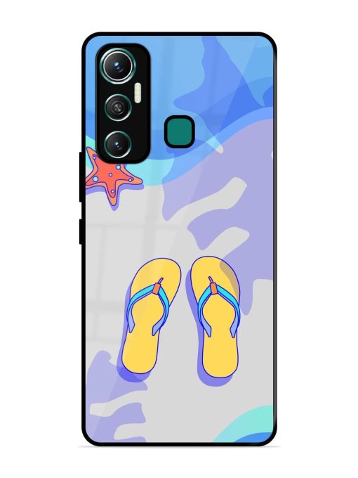 Sandy Toes And Salty Seas Glossy Soft Edge Case for Infinix Hot 11 (2021)