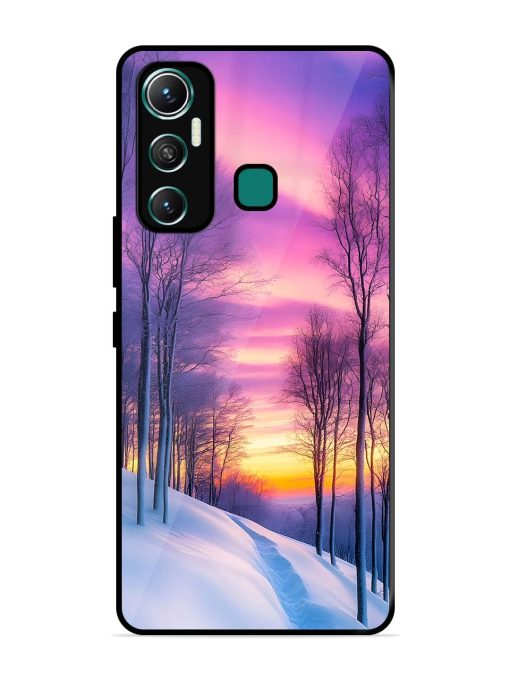 Winter'S Purple Haze Glossy Soft Edge Case for Infinix Hot 11 (2021)