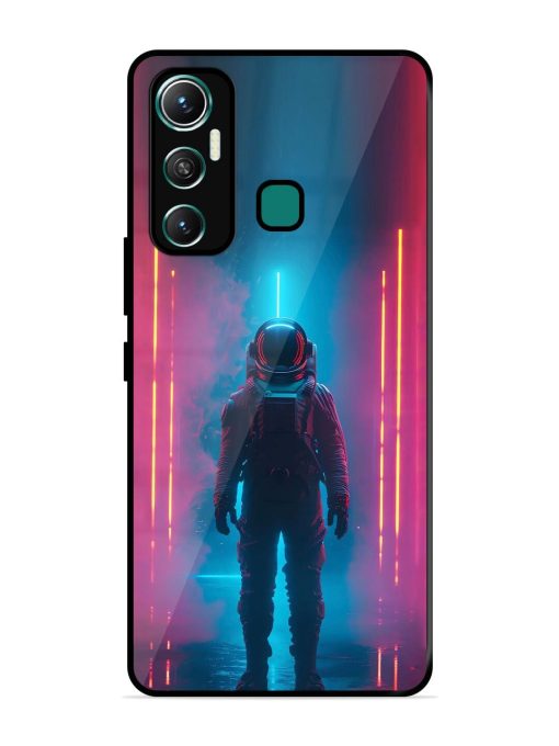 Neon Astronaut Glossy Soft Edge Case for Infinix Hot 11 (2021)