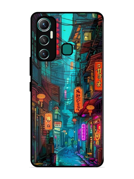 Neon Nightscape Glossy Soft Edge Case for Infinix Hot 11 (2021)