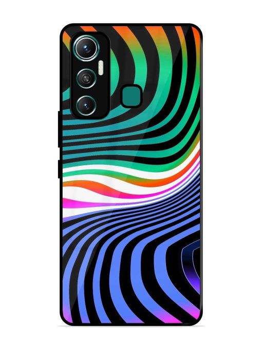 Psychedelic Waves Glossy Soft Edge Case for Infinix Hot 11 (2021)