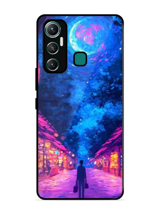 Neon Nightscape Glossy Soft Edge Case for Infinix Hot 11 (2021)