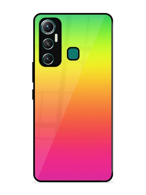 Rainbow Gradient Glossy Soft Edge Case for Infinix Hot 11 (2021)