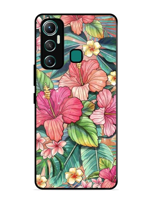 Tropical Tapestry Glossy Soft Edge Case for Infinix Hot 11 (2021)