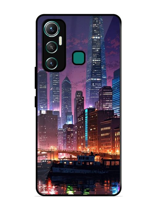 Neon Nightscape Glossy Soft Edge Case for Infinix Hot 11 (2021)