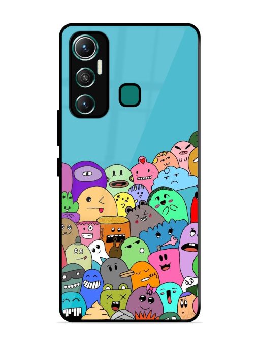 Monster Mash Glossy Soft Edge Case for Infinix Hot 11 (2021)