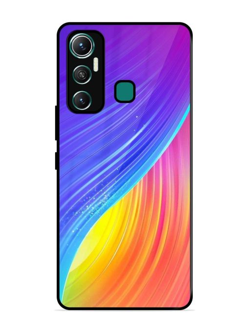 Neon Swirl Glossy Soft Edge Case for Infinix Hot 11 (2021)