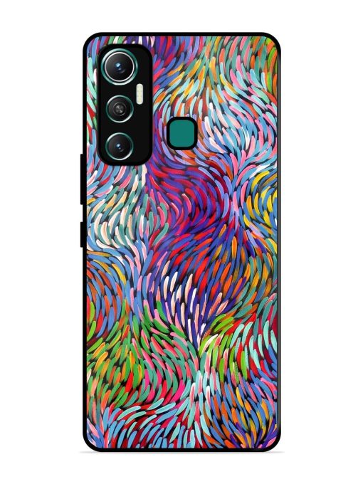 Vibrant Waves Glossy Soft Edge Case for Infinix Hot 11 (2021)