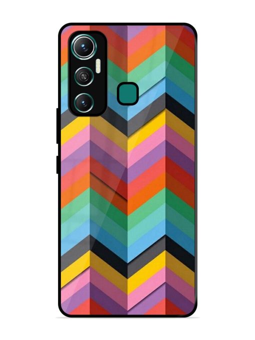 Colorful Zigzag Glossy Soft Edge Case for Infinix Hot 11 (2021)