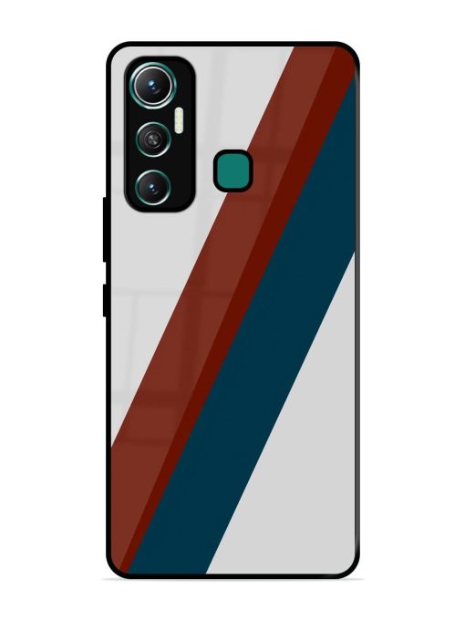 Slanted Stripes Glossy Soft Edge Case for Infinix Hot 11 (2021)