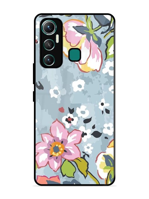 Floral Fantasy Glossy Soft Edge Case for Infinix Hot 11 (2021)