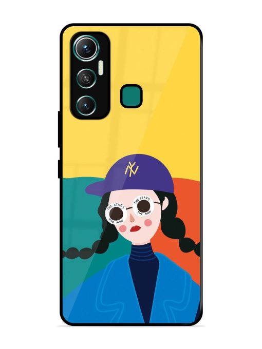 Starry-Eyed Girl Glossy Soft Edge Case for Infinix Hot 11 (2021)