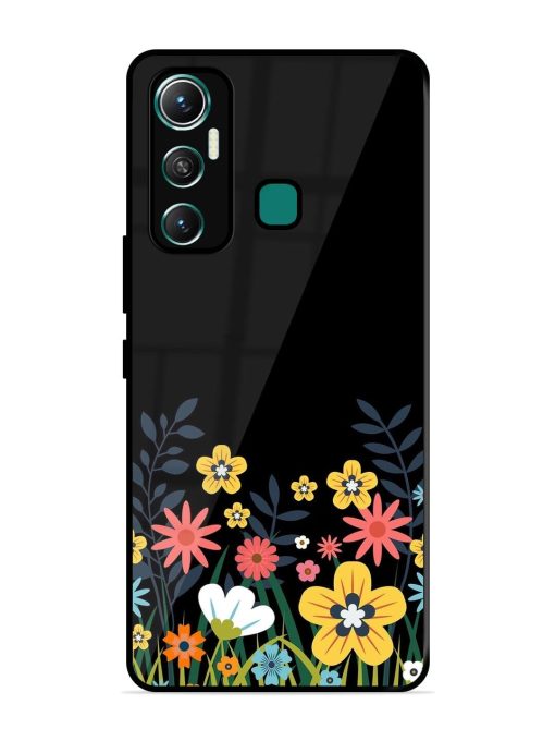 Floral Night Sky Glossy Soft Edge Case for Infinix Hot 11 (2021)