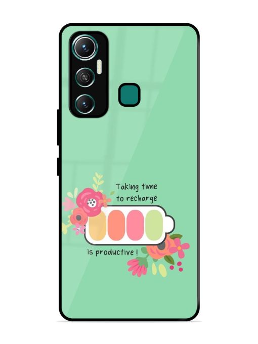 Recharge And Bloom Glossy Soft Edge Case for Infinix Hot 11 (2021)