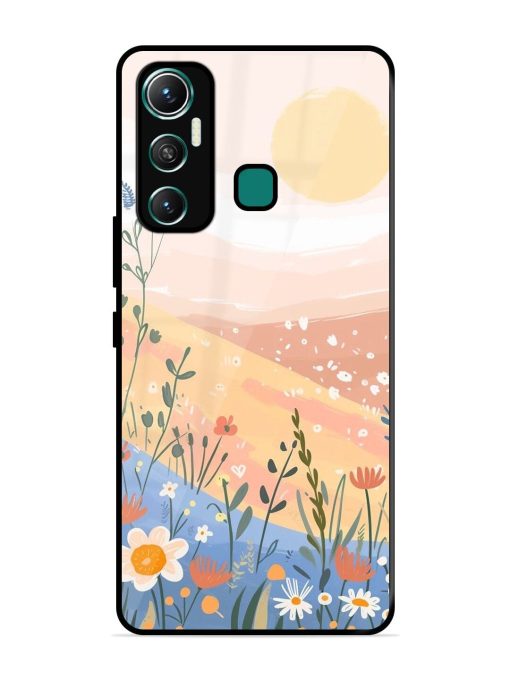 Golden Hour Blooms Glossy Soft Edge Case for Infinix Hot 11 (2021)